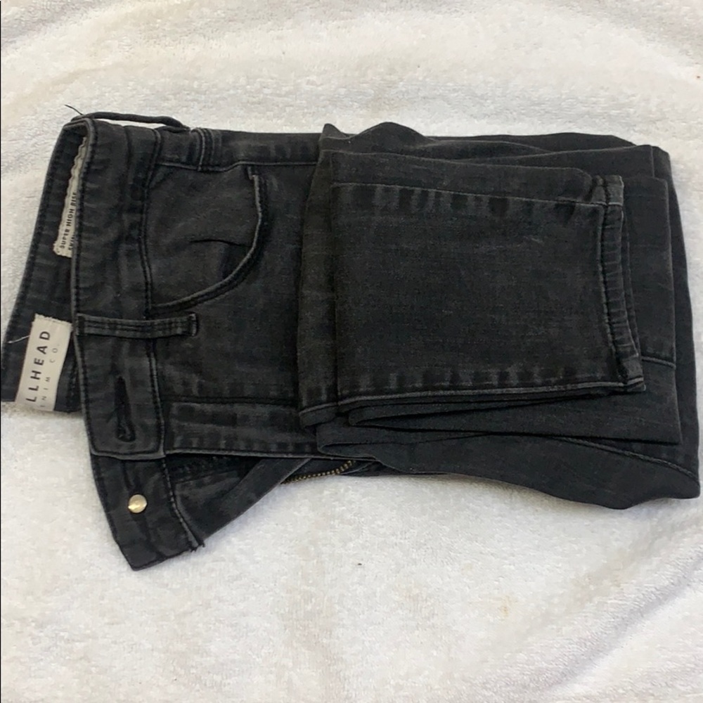 Size 7 Dark Greg super skinny high waisted jeans